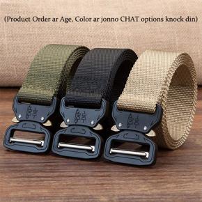 Men Canvas Belt, Nylon Woven Fabric Belt for Men