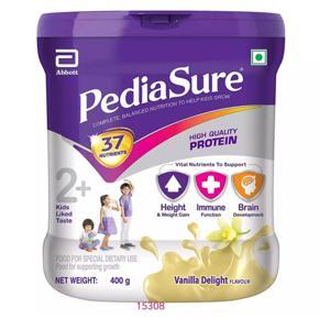 Pediasure 2+ Kids-India-Complete Nutrition Vanilla Milk Powder 400 gm