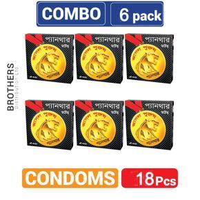 Panther - Dotted Condoms - Half Box - 3x6= 18pcs Condom