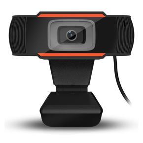 Rotatable Camera HD Webcam 720P USB Camera Video Recording Camera - black+orange