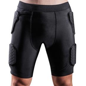 Men's Football Anti-Collision Pants Basketball Sports Protective Gear Rugby Wear Taekwondo Ski Sports Shorts,XL