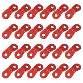 ARELENE Aluminum Alloy Cord Adjuster Tent Tensioners Rope Adjuster for Tent Hiking Camping (2 Holes) - 24 Pack