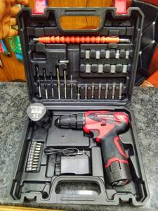 New Cordless Drill Machine Set 12v-33 Piece Material