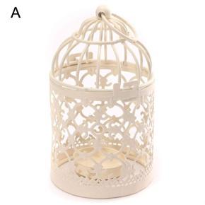 Metal Tealight Candle Holder Hanging Lanterns Birdcage Candlestick Home Decor