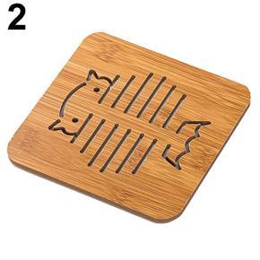 Lovely Cartoon Kitchen Table Protect Wood Cup Pad Heat Insulation Coaster Mat