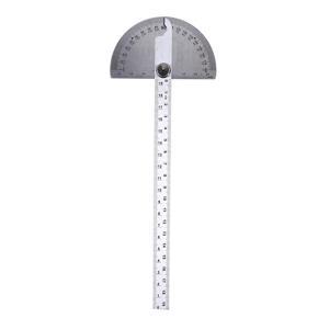 Stainless Steel 180 Degree Protractor Angle Finder Rotary Woodworking Measuring Ruler Craftsman Tool