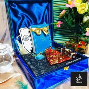 Unique Islamic gift Package |Blue Color| AZLAN