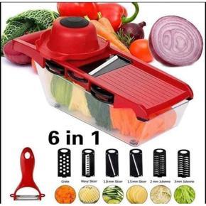 6 in 1 Multi-functional Vegetable Slicer/Shredder/Cutter/Peeler/Chopper Kitchen Gadget Potato Carrot Grater Kitchen Accessories