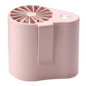 Mini Fan USB Powered Fan Low Noise Hanging Waist Fan Easy to Carry(Pink)