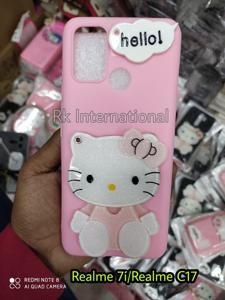 Fashionable Styles Hello Kitty Mirror Case Back Cover FOR Realme 7i/Realme C17