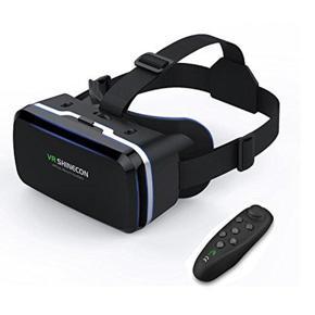 VR SHINECON 3D Glass VR Box with Remote - Black