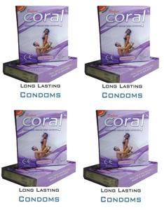 coral lubricated natrul latex condoms 15pic 1/2