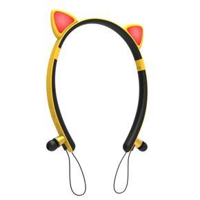 Girls Luminous Cat Ear Wireless Bluetooth Headphone HiFi Stereo Music Headset