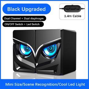 PC Gaming Speakers 2.0 Channel Stereo Desktop Computer Soundbar Speakers Fashion Wired Office Speaker