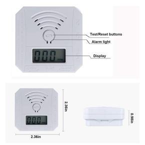 XHHDQES Carbon Monoxide Detector,CO Gas Monitor Alarm Detector Complies with UL 2034 Standards,CO Sensor