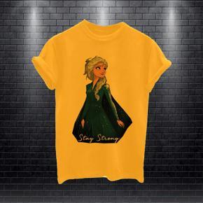 Ladies Yello Stay Half Sleeve T-shirt