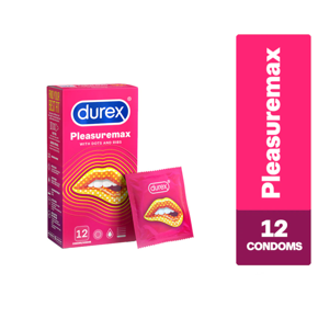 Durex Pleasuremax Ribbed and Dotted for Extra Simulation Condoms - 12pcs per Pack (Malaysia)
