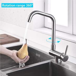 Stainless Steel 360​​° Rotation Hot and Cold Mixer Tap for Kitchen