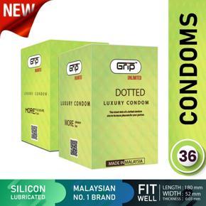 Grip Unlimited Dotted condom for Men (12 pack)