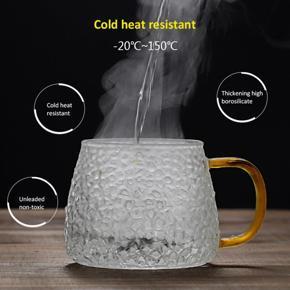 1 pcs Heat-resistant Glass Cup Coffee Cup With Handle Tea Milk Drink Mug Household Home Drinkware