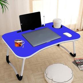 Laptop Desk Stand Foldable Portable Bed Tray Multifunction Lazy Lap Table Tablet with Cup Slot & Storage Drawer for Kids Studying Reading Watching Movie on Bed