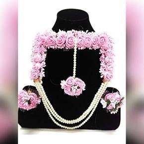 Exclusive Designer Artificial Flower Jewellery Set For Women