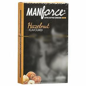 Manforce Hazelnut Premium Extra Dotted Condoms -10pcs Pack