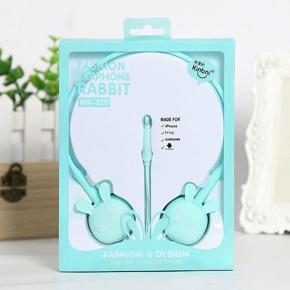 DASI Girl Cute Over-The-Ear Headphones Kn-320 Wired Earphone Noise Reduction With Mic Headset Hifi Sound Sports Earbuds For Phone