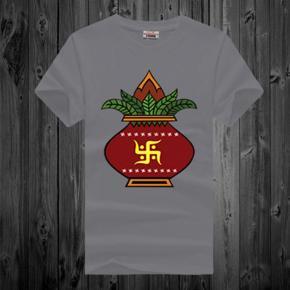 Puja Number 7  ASH Half Sleeve T-Shirt