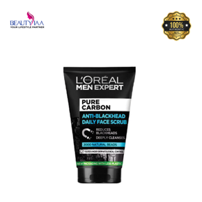 L'oreal men expert pure carbon anti blackhead daily face scrub 100ml