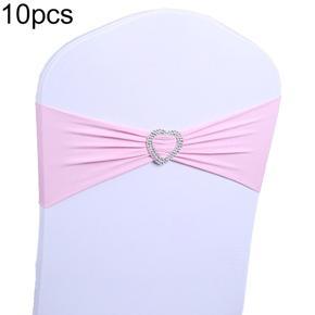 10Pcs Elastic Bowknot Band Party Chair Sash Cover Belt Wedding Banquet Decor