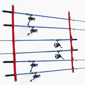 Fishing Rod Rack Kits Overhead or Wall Fishing Rod Rack Fishing Pole Holder for Family Fishing Rod Storage Display
