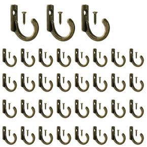 58 Pieces Wall Mounted Hook, Small Coat Hooks, Black Single Hanger for Hanging Coffee Cups, Kitchen Towel Bronze