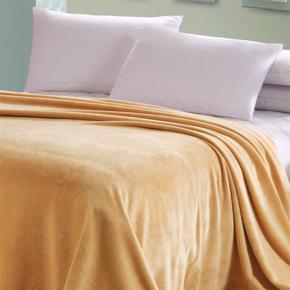 High Quality Super Soft Flannel Plain Bedspread Bedding Blanket Throws Fleece Blanket Manta Coberto For Sofa/Bed/Car/Office 50x70cm - Camel 50x70cm
