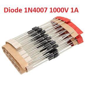 50Pcs- Diodes 1N4007 1N-4007 40071000V 1A General Purpose Rectifier Diode Silicon Junction Diode DO-41 Package Electronics Circuitry & Parts