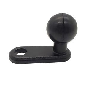 L Shaped Aluminum Alloy Base Holder Rubber Ball Head Rear View Mirror for Motorcycle Electric Vehicles Scooter Cell