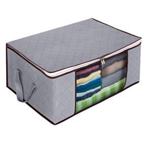 New product 8Pcs Non-Woven Foldable Portable Clothing Storage Bag Finishing Bag Suitcase Home Storage Box Quilt Storage Container Bag