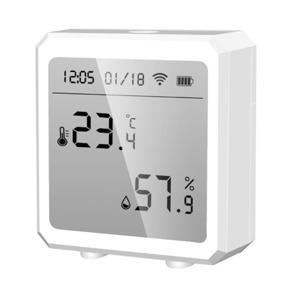 WIFI Temperature and Humidity Sensor Indoor Hygrometer Thermometer with LCD Display Work with TUYA APP Control