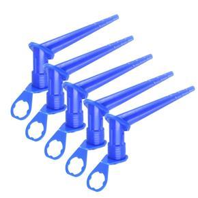 ARELENE 5Pcs Sealing Universal Odorless Glass Glue Tip Mouth Multi Directional Durable Blue Caulking Nozzle Construction Tools