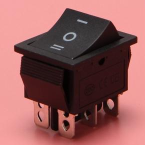 XHHDQES 4X 6-Terminals 3 Position ON/OFF/ON DPDT Boat Rocker Switch 16A 250VAC 20A 125VAC