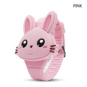 Silicone Led Cartoon Rabbit Children'S Electronic Watch