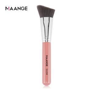 MAANGE 1pcs Contour Brush Delicate Professional Pink Makeup Brush