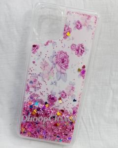 Samsung Galaxy A12 / Galaxy A12 Nacho / Galaxy M12 - Unique Design Liquid 3D Glitter Floating Soft TPU Clear Case Cover