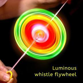 1pc Flash Light Spinner Pull Line LED Flywheel Wheel Glow Creative Classic toys for Children Gift toy