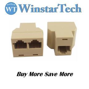 Rj45 Ethernet Lan Network Y Splitter 2 Way Coupler /Pack Of 5 Pcs