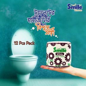 Toilet Tissue White 12 Pcs Smile Tissue