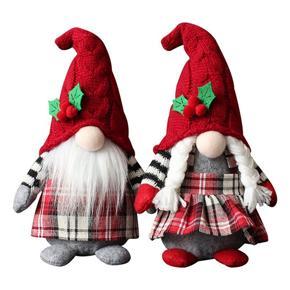 Lovely Cherry Faceless Doll Lattice Hooded Forest Elderly Dwarf Gnome Home Furnishings Decorations, Children's Gifts