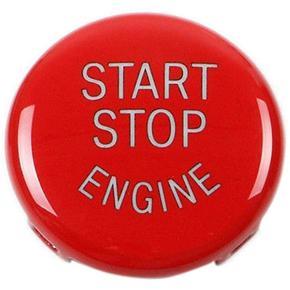 Start Stop Engine Button Push Button Ignition Switch Cover Replacement for BMW X1 X3 X5 X6 Z4 (E84, E83, E70, E71, E89) 1 3 5 Series (E87,E90/E91/E92/E93,E60) (Red)