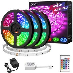 16 Colors 5M 5050 RGB LED Strip Light Colour Changing USB TV PC Back Mood Lighting