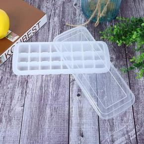 24 Cubes Plastic Unbreakable Ice Tray for Fridge